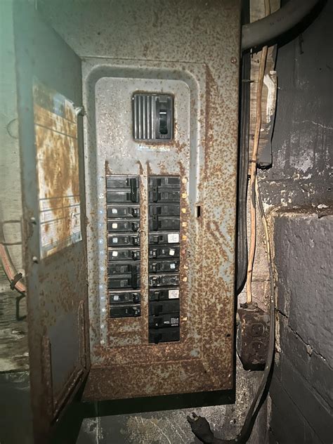 corroded panel cabinet